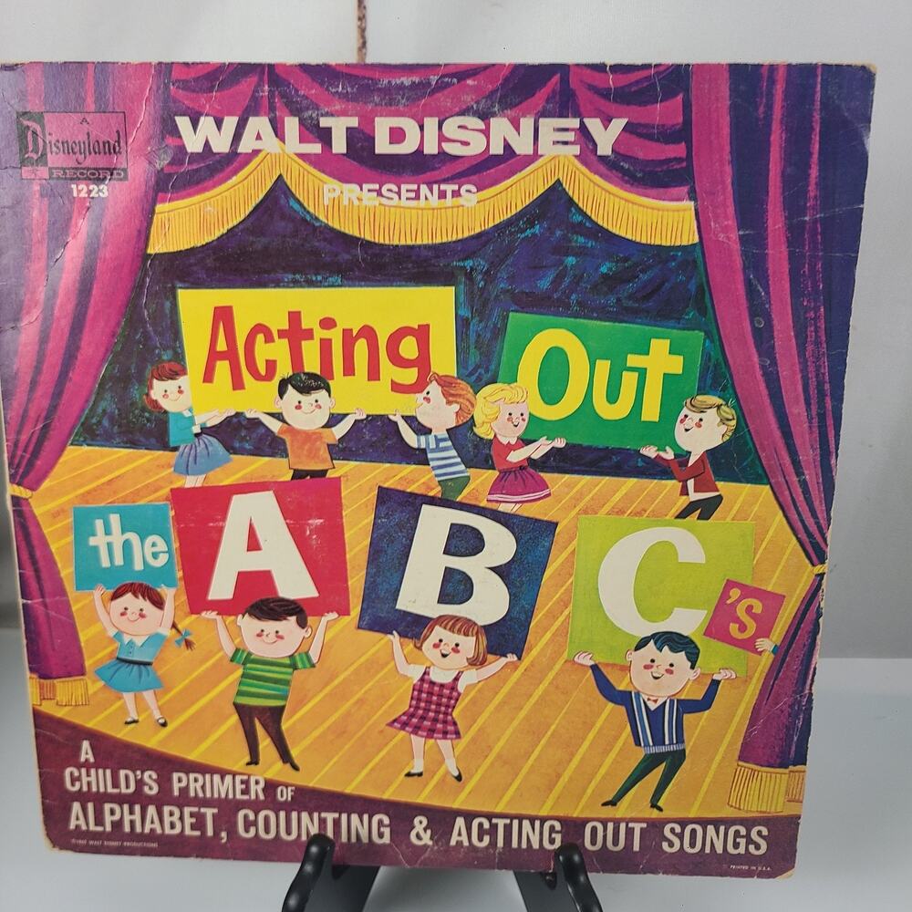 Disneyland - Acting Out the ABC's - DIsney (1964) 12" Vinyl LP Record